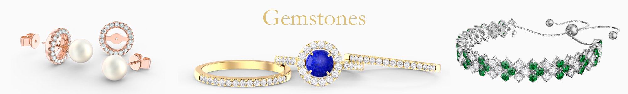 Gemstone Jewelry - from precious gemstones to Diamonds. From Silver to 18K Gold.